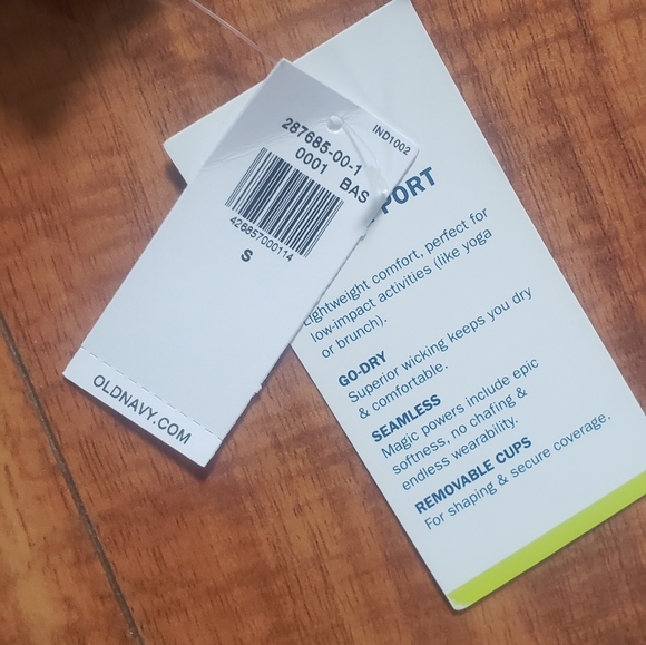 NWT Old Navy Small Active Go Dry gray sports bra (New with tags) - Picture 3 of 6